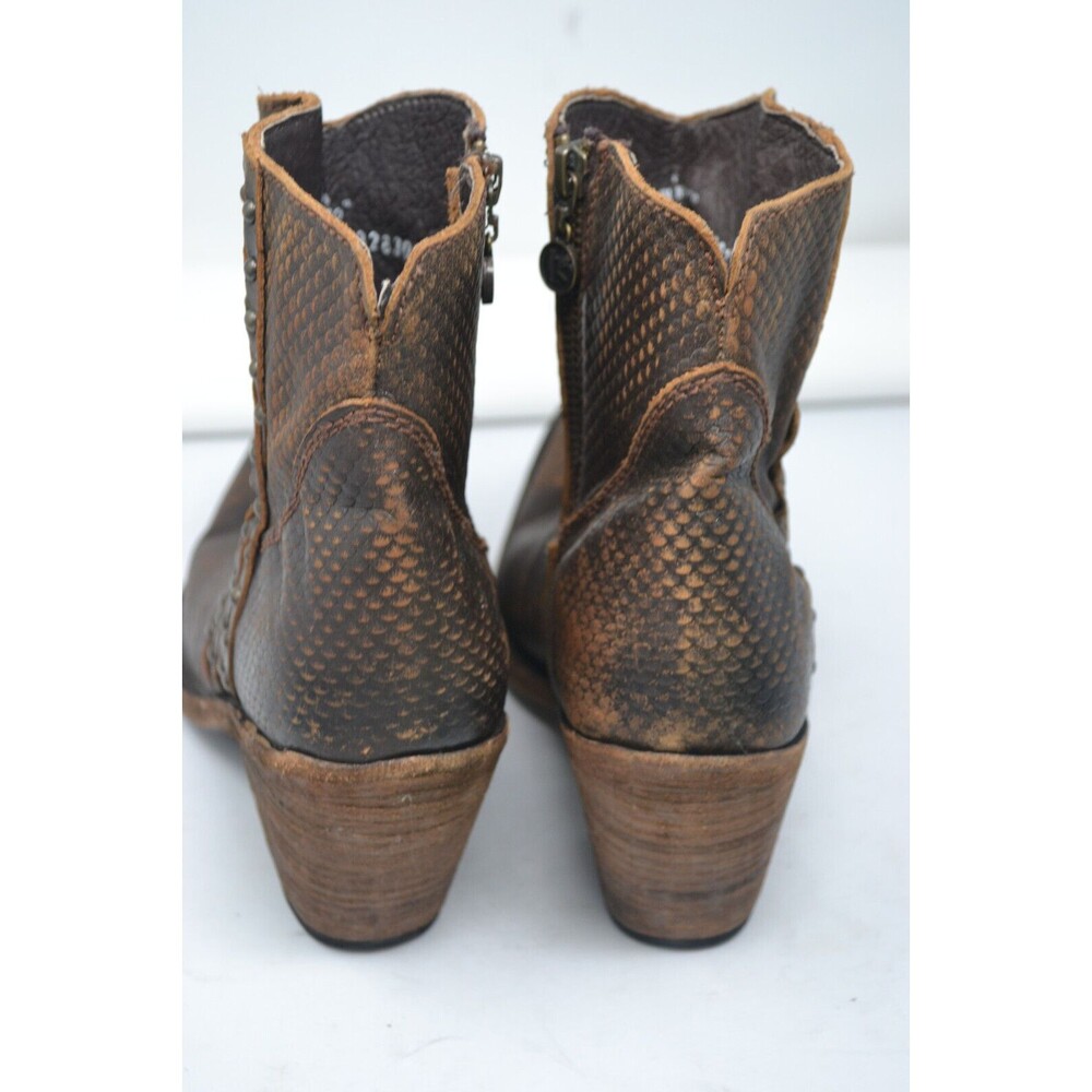Liberty Black Womens Studded Leather Ankle Boots Size 10 LB-71232 vintage canela - Picture 9 of 16